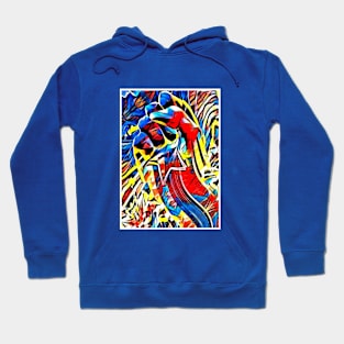 Falling star comic abstract Hoodie